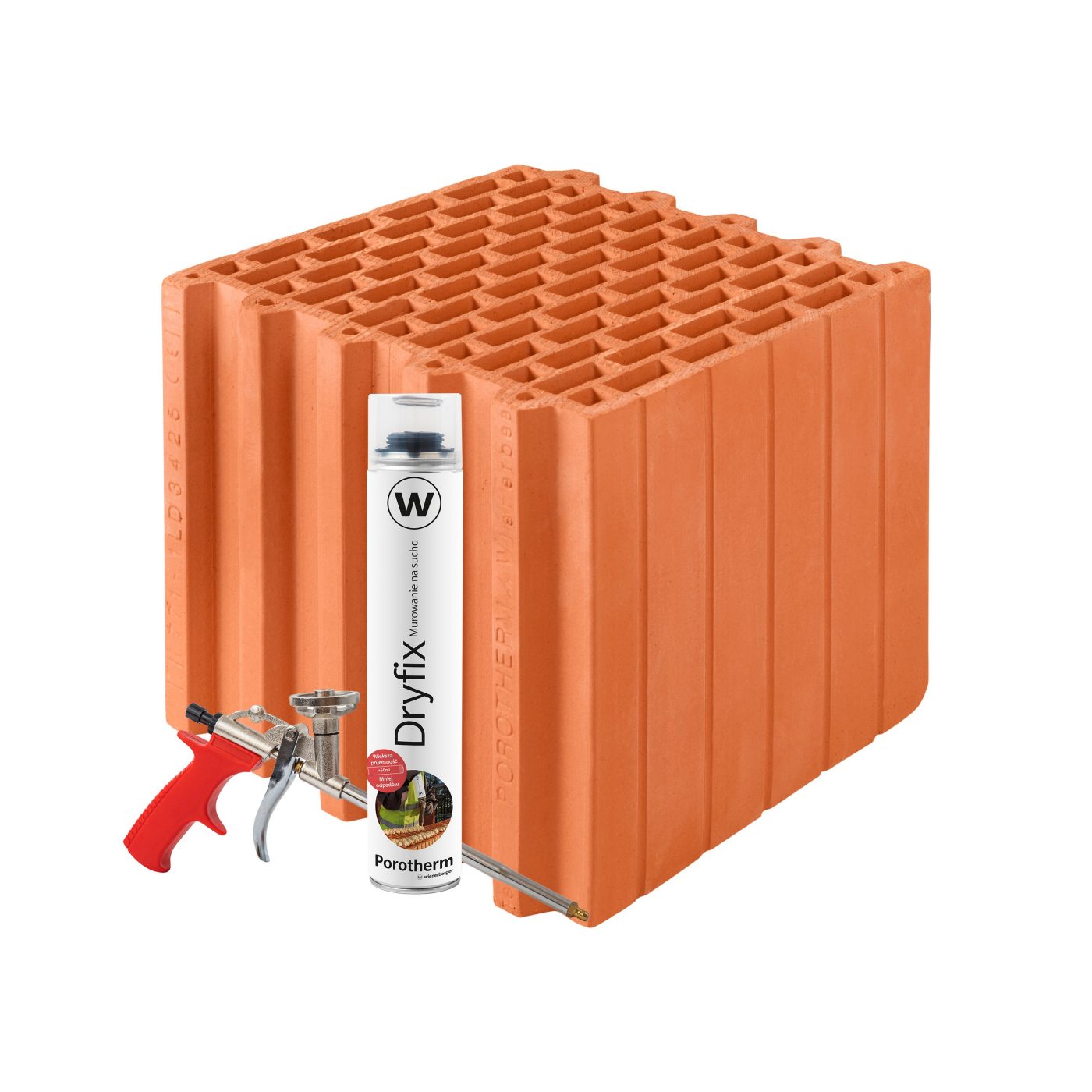Szlifowany pustak ceramiczny Porotherm 30 Dryfix