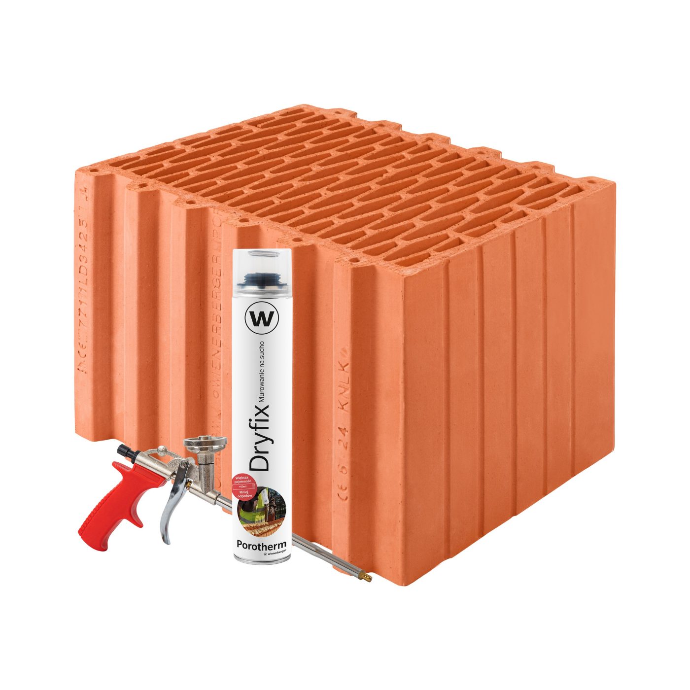 Szlifowany pustak ceramiczny Porotherm 38 Dryfix