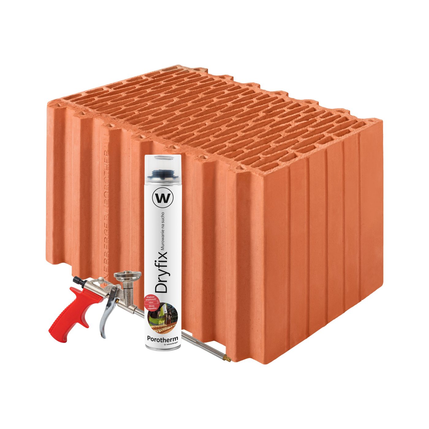 Szlifowany pustak ceramiczny Porotherm 44 Dryfix