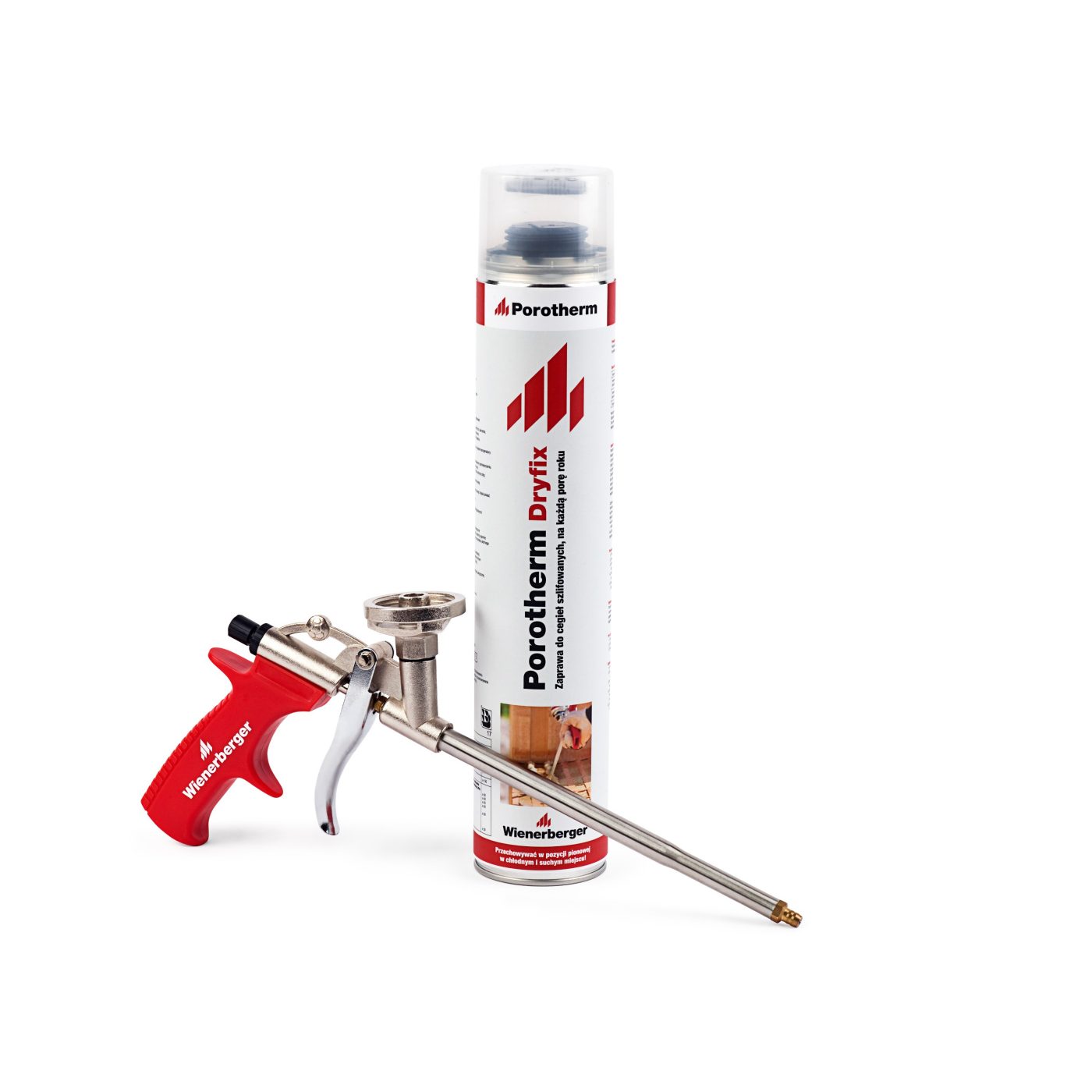 Poliuretanowa zaprawa do murowania na sucho w puszce Porotherm Dryfix