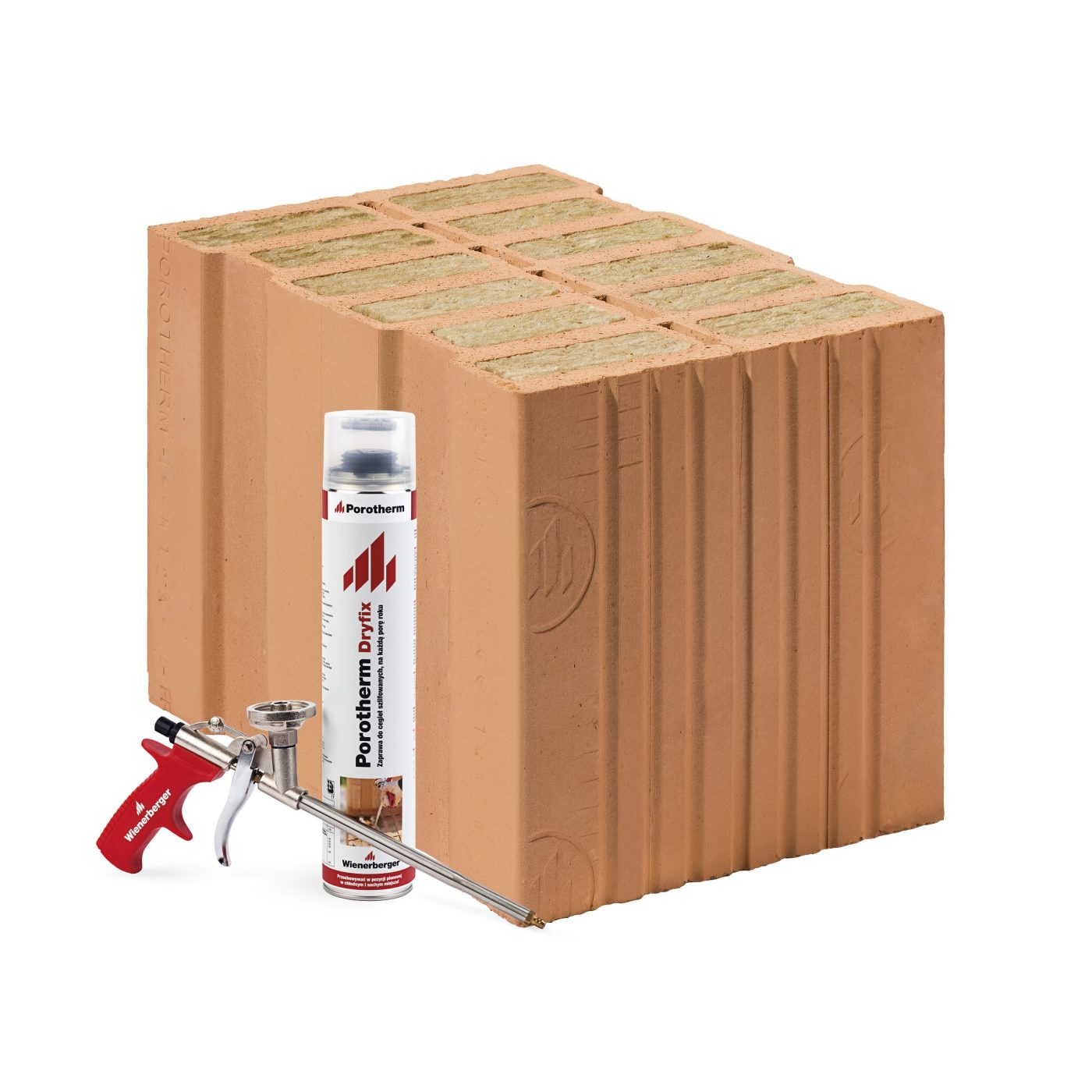 Pustak połówkowy Porotherm 38 T 1/2 Dryfix